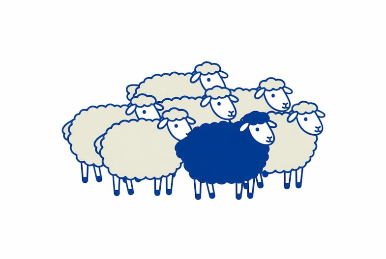 Representación del efecto bandwagon y la anulación del pensamiento crítico individual