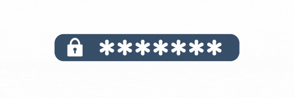 ilustración en movimiento de una contraseña digital encriptada