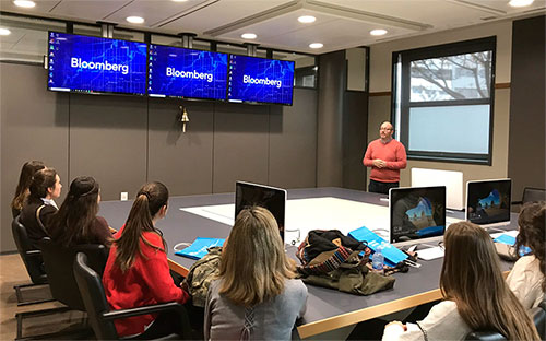 Instalaciones de la sala bloomberg